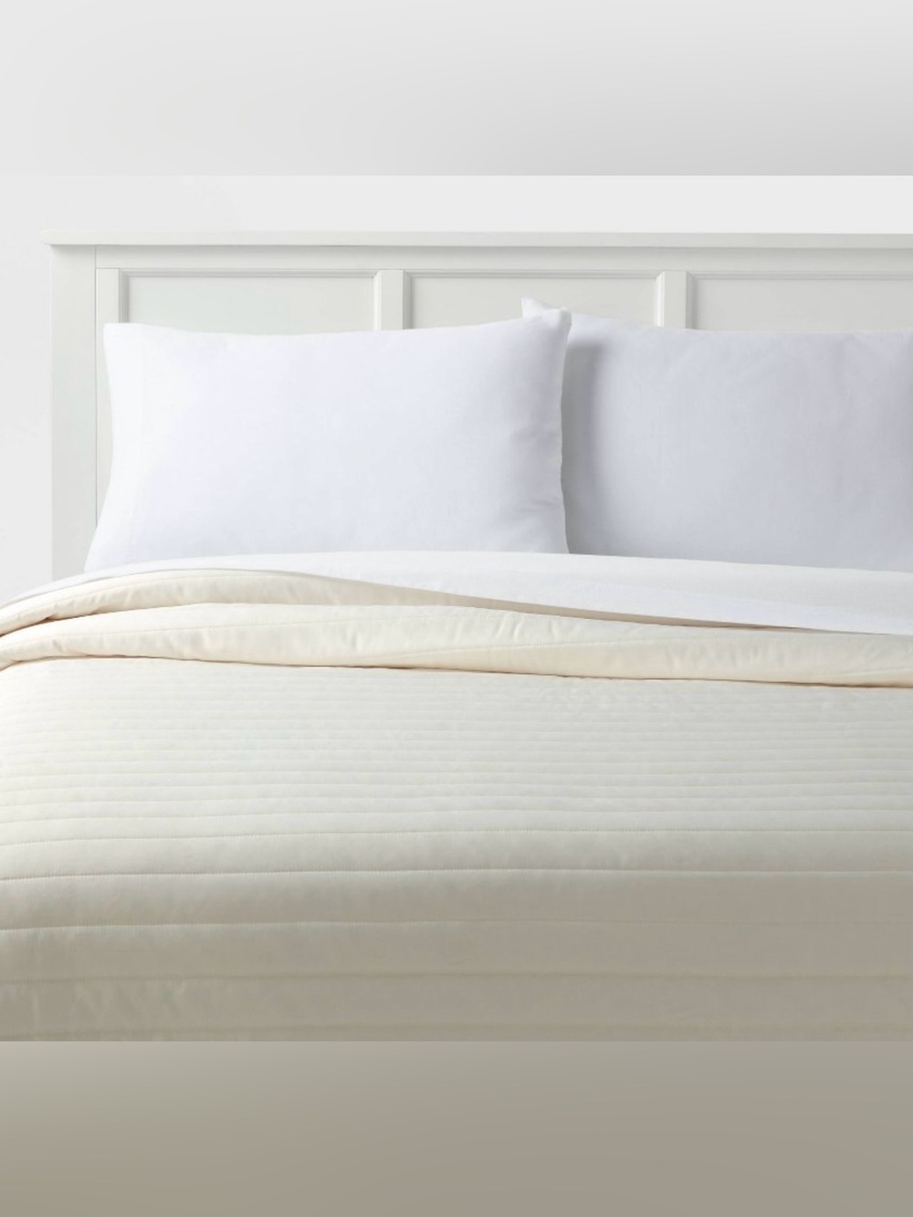 Twin/Twin Extra Long Satin Quilt Ivory - Room Essentials™ - Picture 7 of 9
